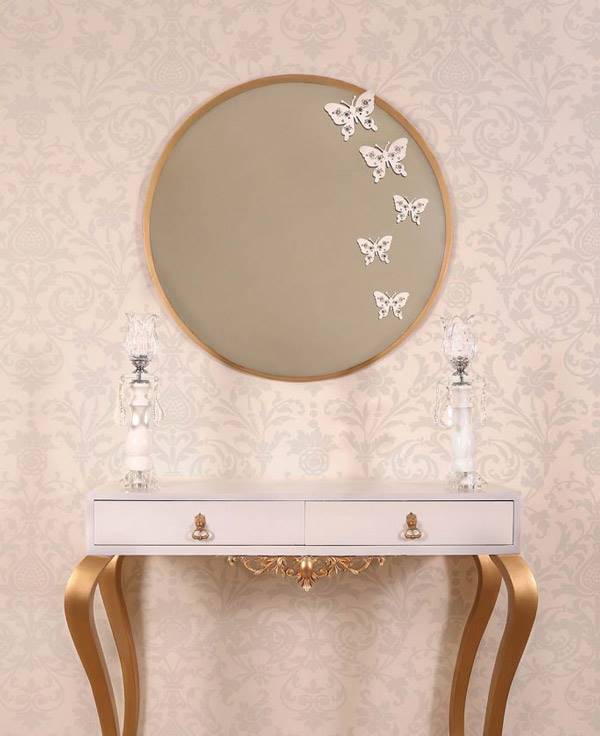  آینه و شمعدان عروس چوبی و اسپرت