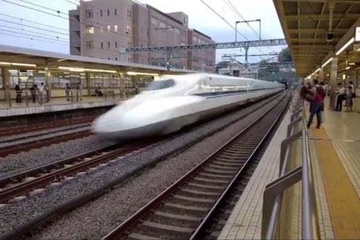 فیلم ؛ سرعت قطارهای سریع‌السیر ژاپن را ببینید