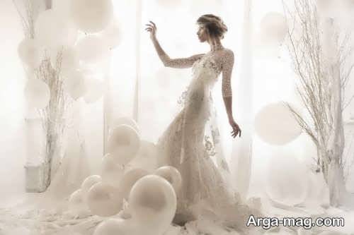 ژست عکاسی عروس جدید و متفاوت برای عروس های لاکچری