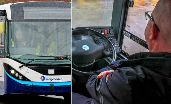 UK's first driverless bus tested in Manchester (1)