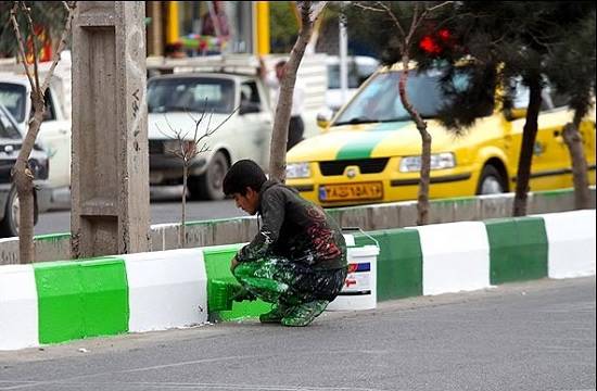 وقتی شهرداری تهران پایبند به ابلاغیه‌های خود نیست/ رنگ‌آمیزی جداول، ممنوعه‌ای که انجام می‌شود