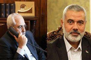 رایزنی تلفنی رئیس دفتر سیاسی حماس با ظریف
