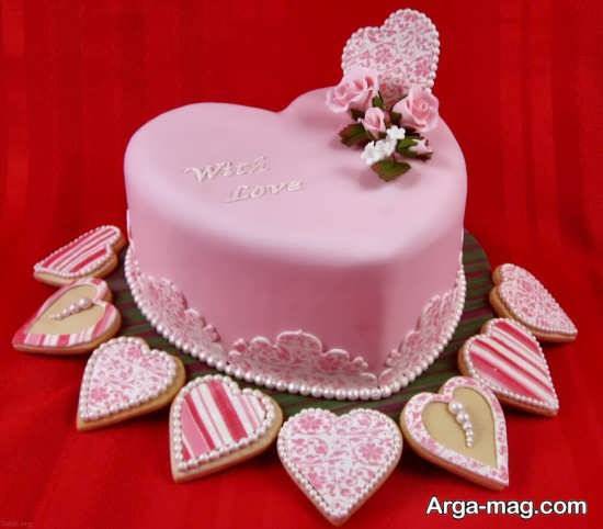 تزیین کیک تولد رمانتیک