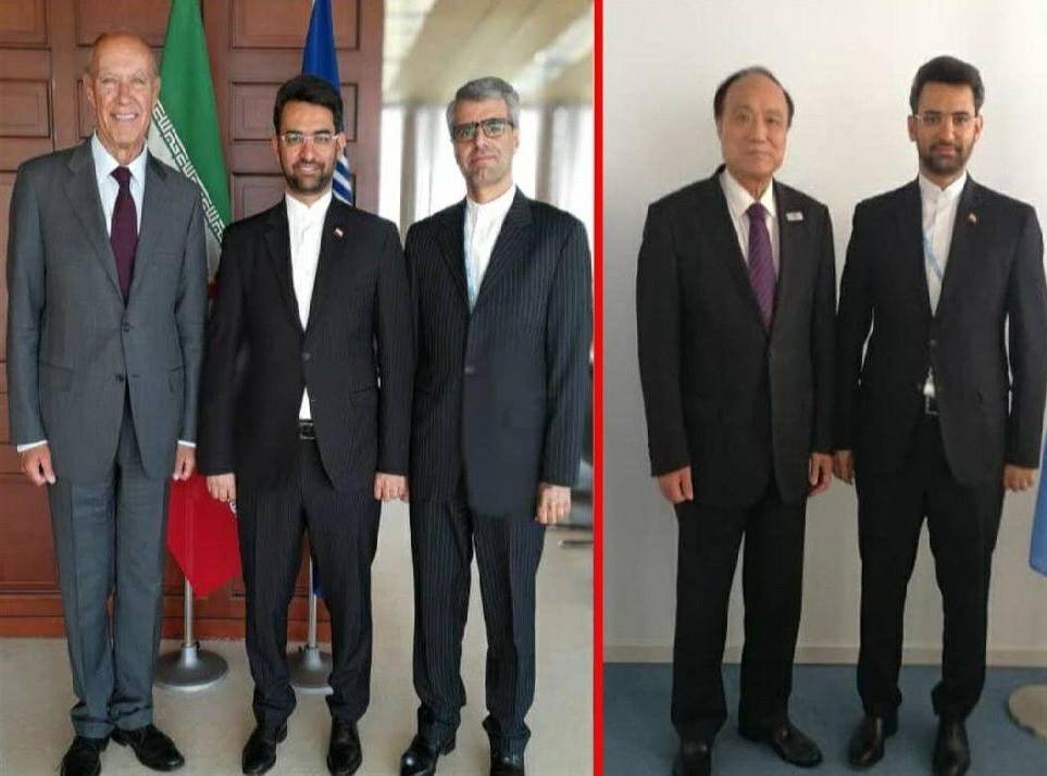 آذری جهرمی با روسای سازمان های بین المللی دیدار کرد