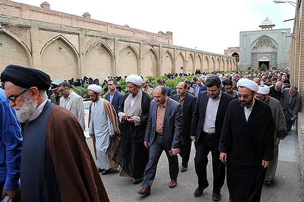 حضور مسئولان قضایی استان در راهپیمایی حمایت از سپاه پاسداران انقلاب اسلامی