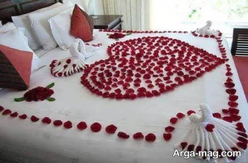 تزیین تخت خواب عروس 