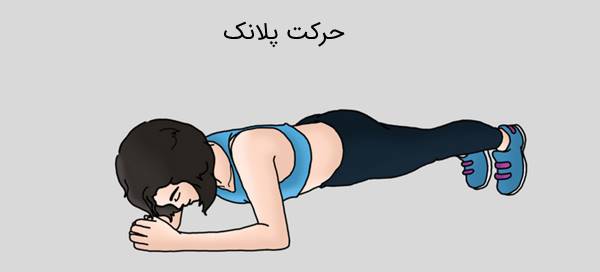 حرکات اصلاحی گودی کمر: حرکت پلانک حرکات اصلاحی گودی کمر: حرکت پلانک