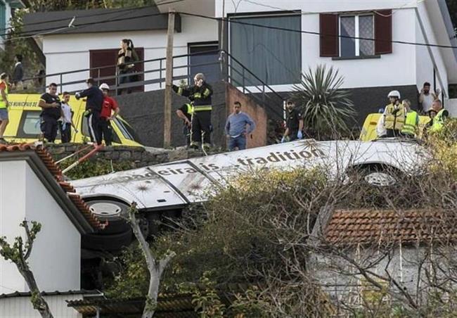 واژگونی مرگبار اتوبوس گردشگران در پرتغال با 28 کشته +عکس