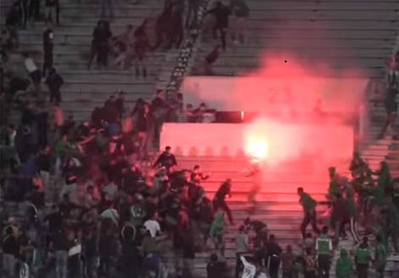 فوتبال جهان؛ درگیری شدید پلیس مراکش با هواداران فوتبال