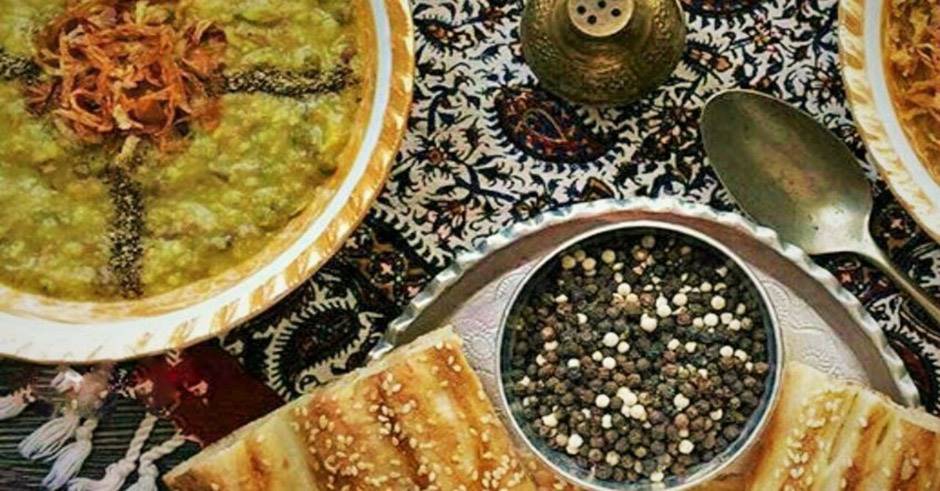 طرز تهیه آش عباسعلی خوشمزه کرمانشاهی