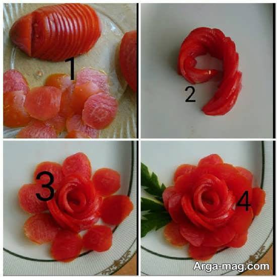 مدل های خلاقانه تزئین گوجه فرنگی