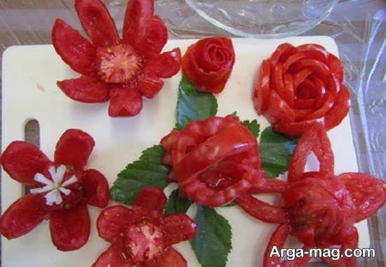 ایده های جالب برای تزئینات گوجه فرنگی