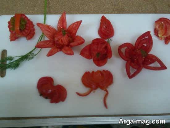 تزیینات متفاوت گوجه فرنگی