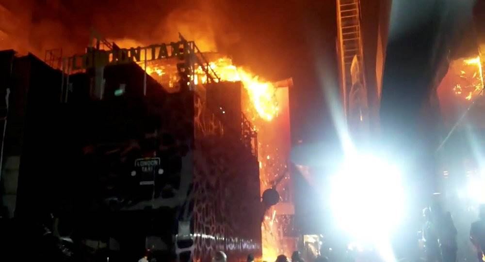 آتش‌سوزی مهیب در هند + ویدئو