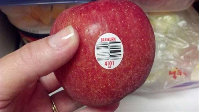 معنی برچسب روی میوه ها