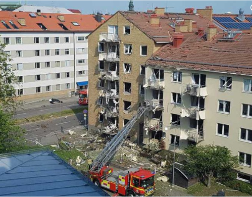 انفجار مهیب در سوئد 25 مجروح برجای گذاشت