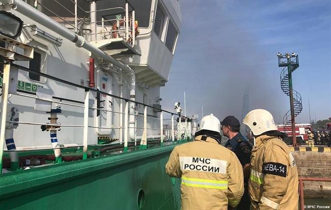 انفجار نفتکش روسیه در دریای خزر؛ دستکم 3 نفر کشته و شماری مصدوم شدند