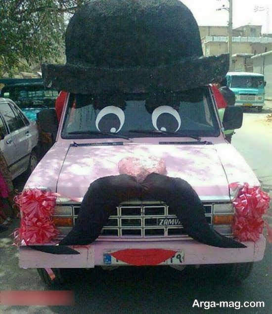 تزئین فانتزی ماشین عروس