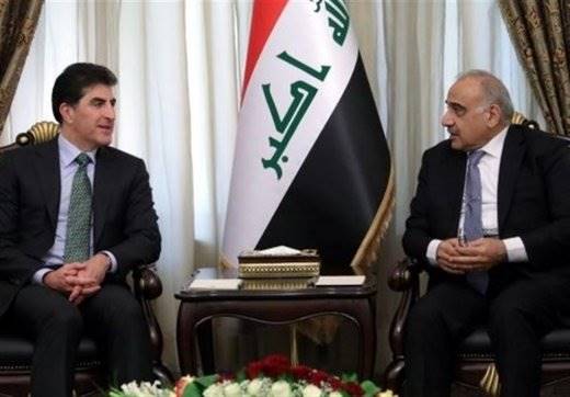 دیدار نخست وزیر عراق با بارزانی