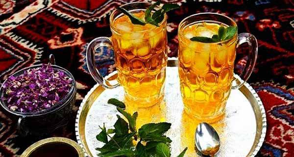 شربت گلاب و زعفران مجلسی