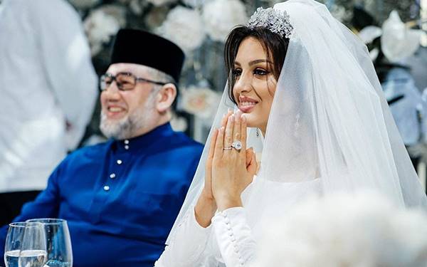 انتشار اولین عکس عروسی «سلطان مالزی» و «دختر شایسته مسکو»