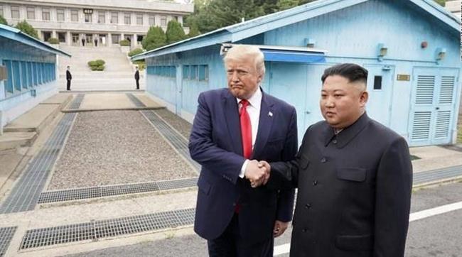 دیدار ترامپ و کیم در خاک کره شمالی+تصاویر و فیلم