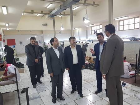 بازدید جمعی از مدیران مرکز ملی فرش ایران از کارگاه‌های ندامتگاه تهران بزرگ