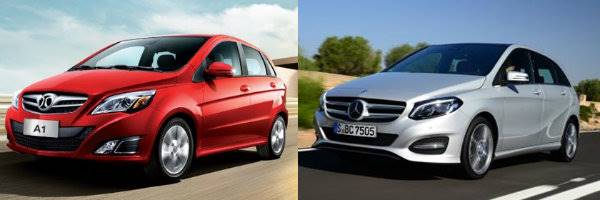 BAIC A1 vs Mercedes B Class