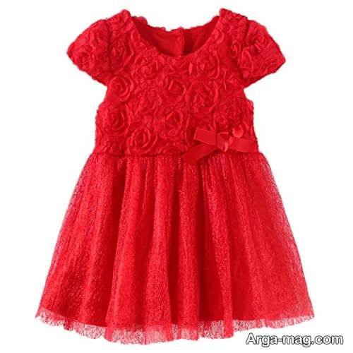 مدل لباس قرمز کودک 