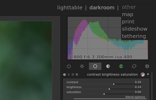 نرم افزار Darktable