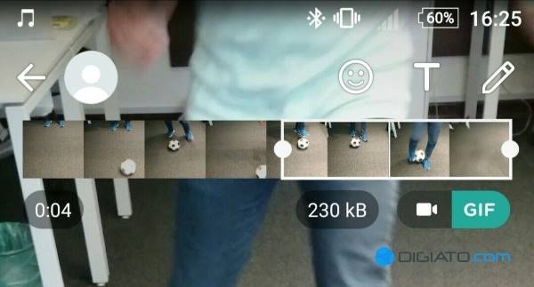 تبدیل ویدیو به گیف در واتس اپ