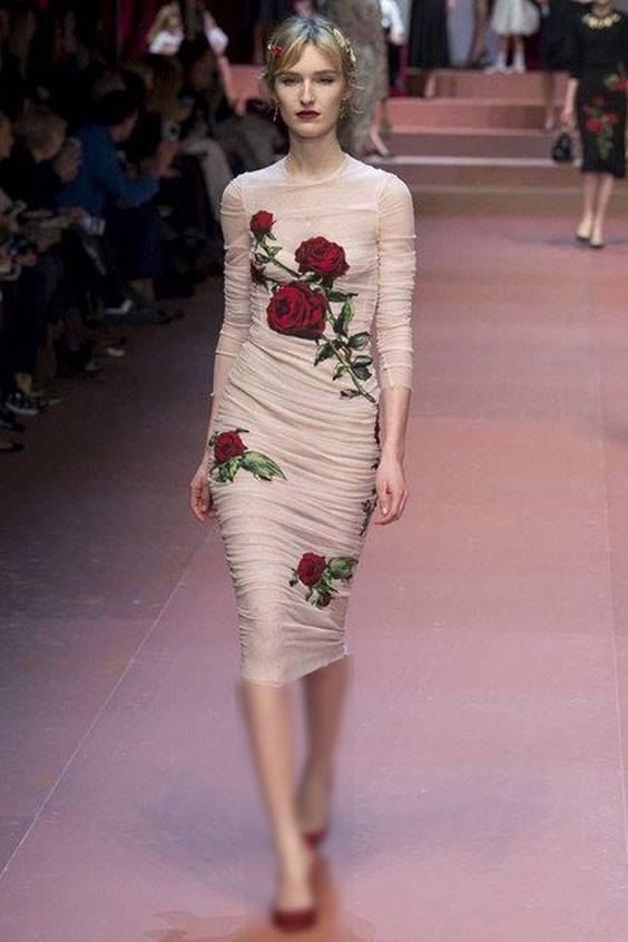 مدل لباس مجلسی گلدار زنانه