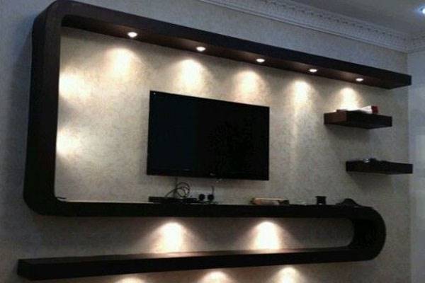 میز تلویزیون دیواری مشکی میز تلویزیون دیواری مشکی