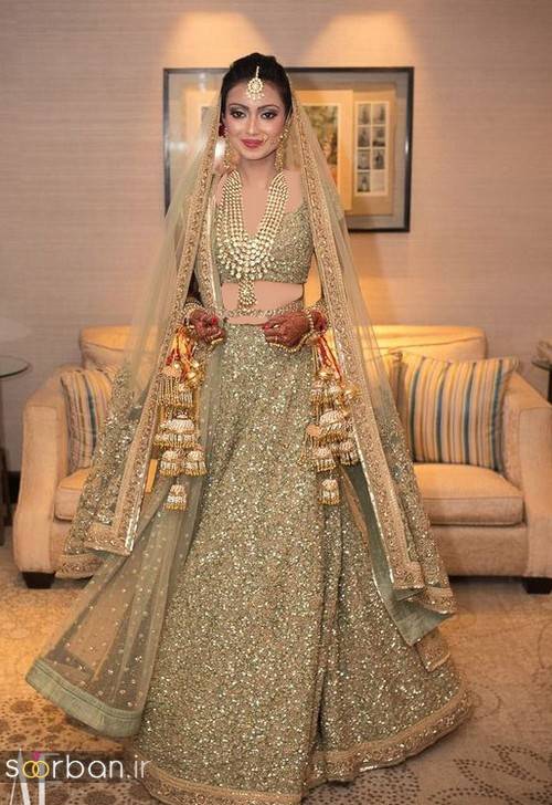 عکس لباس عروس هندی بلند جدید