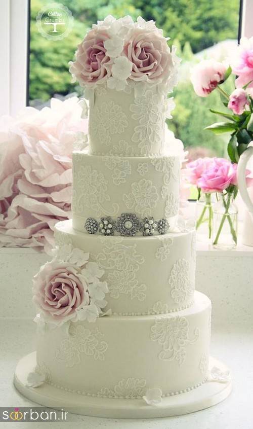 کیک عروسی سفید8