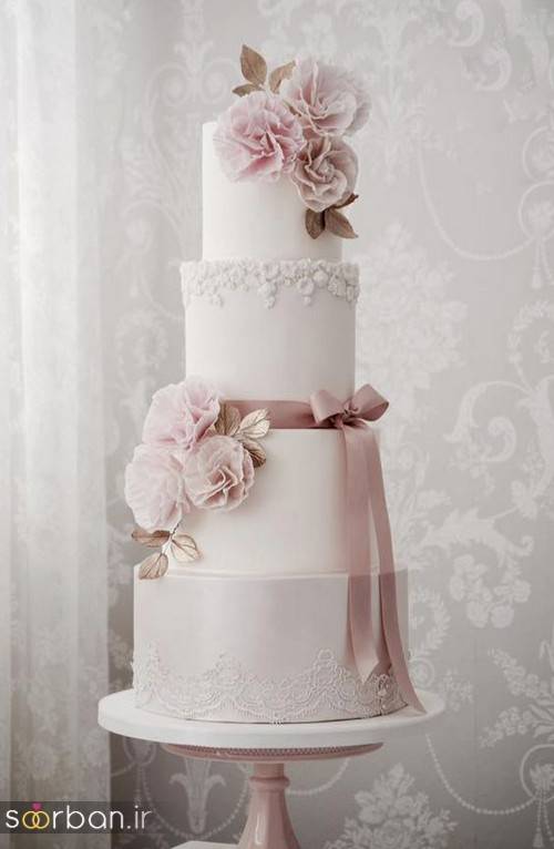 کیک عروسی سفید2