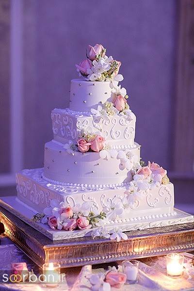 کیک عروسی سفید7
