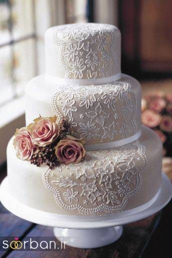 کیک عروسی سفید12