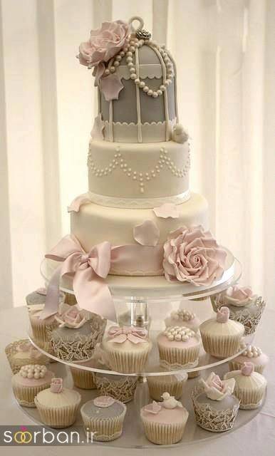کیک عروسی سفید15