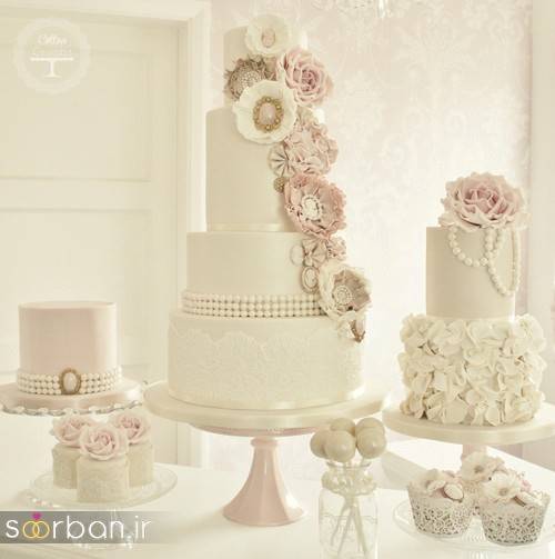 کیک عروسی سفید20