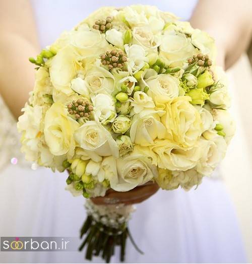 دسته گل عروس جدید ایرانی زرد 98 2019