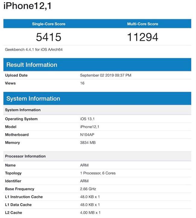 بنچمارک جانشین آیفون XR