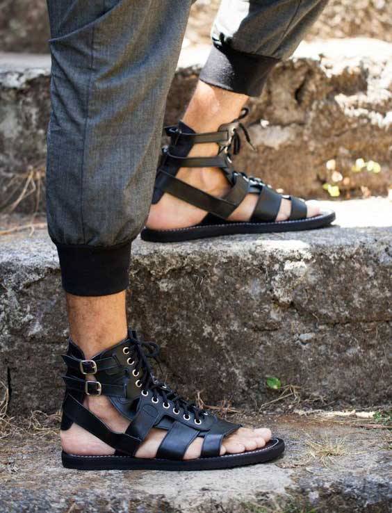مدل کفش تابستانی مردانه صندل چرم