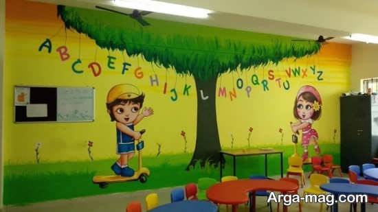 تزئینات دیوار مدرسه با ایده های جدید