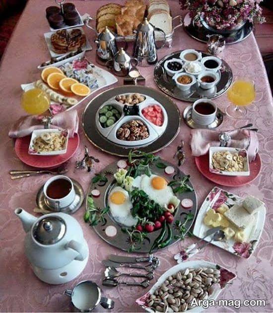 انواع تزئین صبحانه عروس