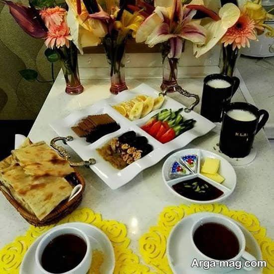 مدل تزئینات جدید صبحانه عروس