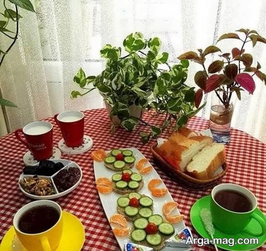 مدل تزئینات خاص صبحانه عروس