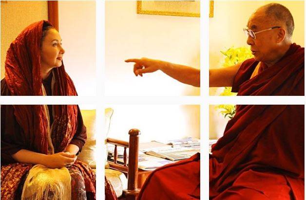 عکس: واکنش مردم به دیدار کتایون ریاحی با دالایی لاما