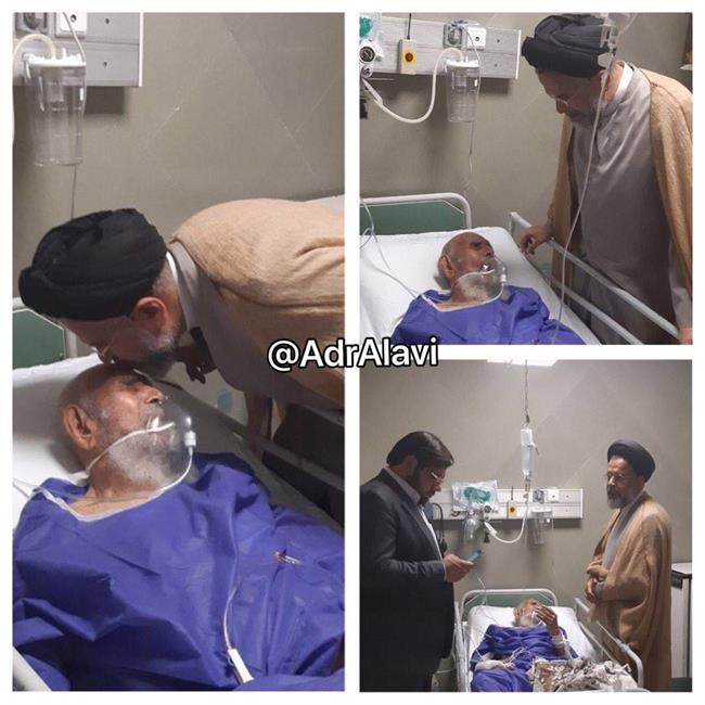 عیادت وزیر اطلاعات از پدرش در بیمارستان + عکس