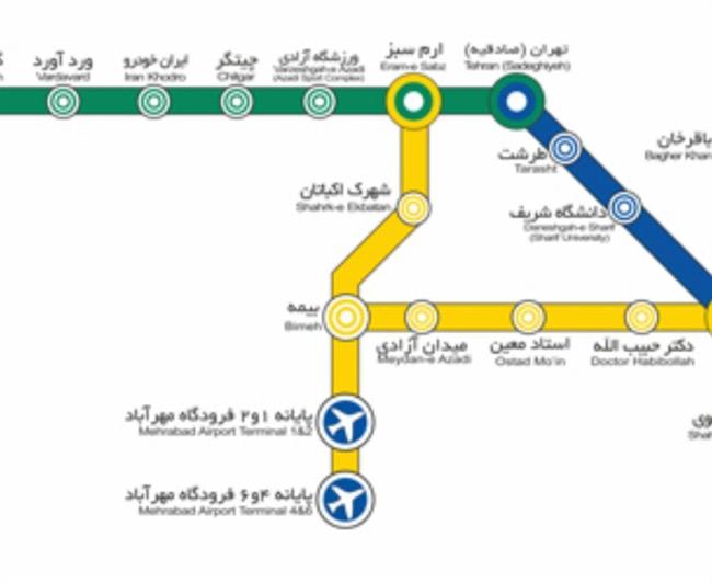 جزئیات مترو فرودگاه مهرآباد در خط 4